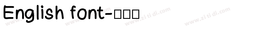 English font字体转换